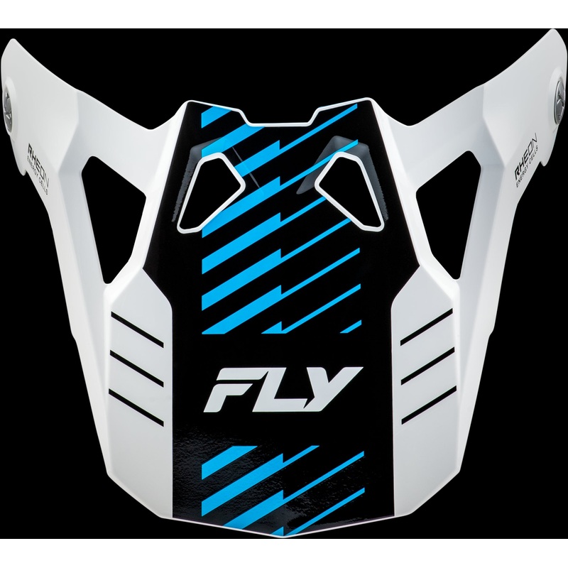 FLY RACING Formula Cp Slice Visor White/Red/Cyan M-2x