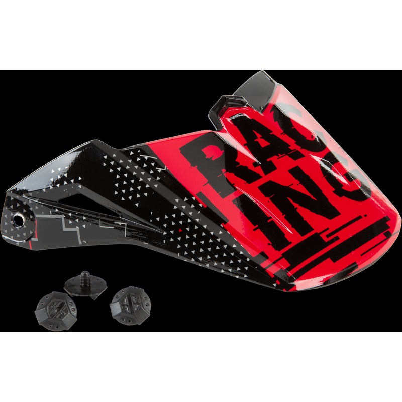 FLY RACING Youth Kinetic Scan Visor Black/Red