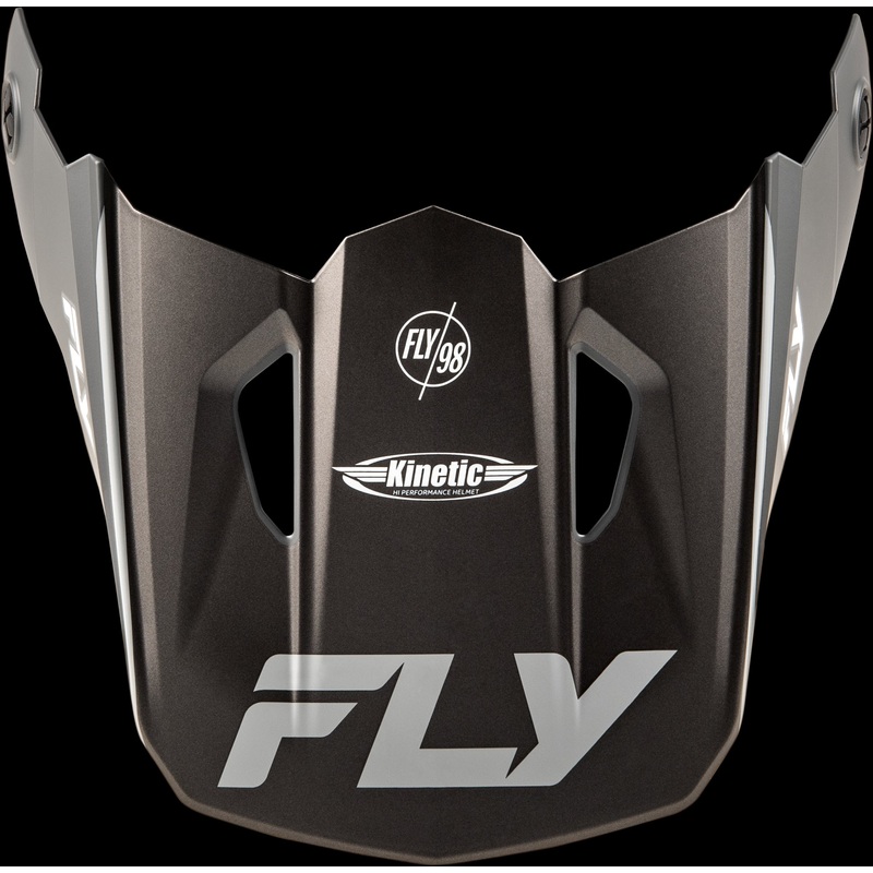 FLY RACING Kinetic Rally Helmet Visor Matte Grey/Black/White Xl/2x
