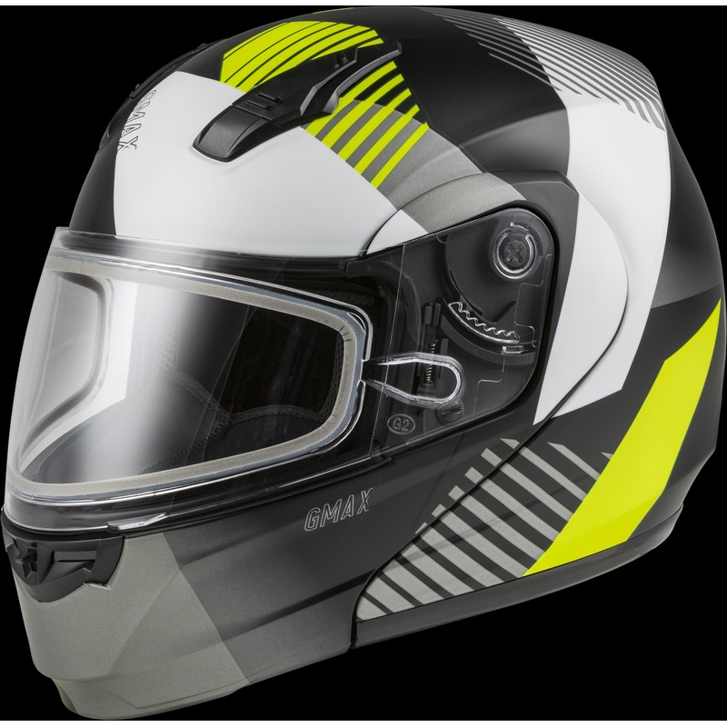 GMAX Md-04s Modular Reserve Snow Helmet Matte Black/Hi-Vis Md