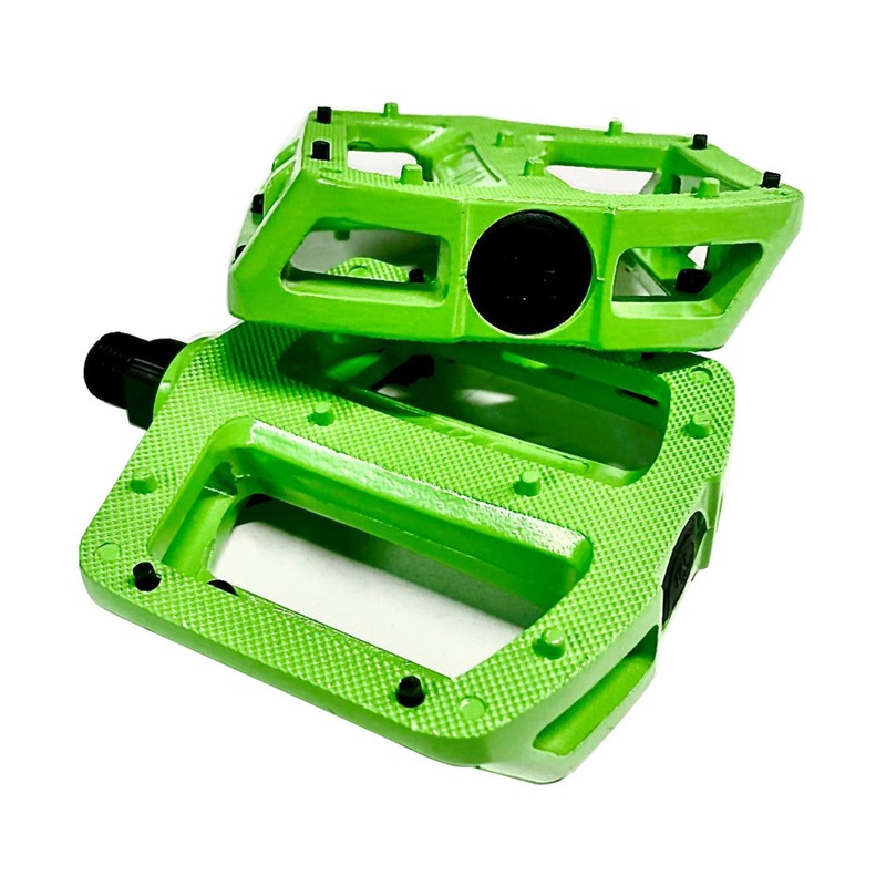 S&M 101 Alloy BMX Platform Pedals – 9/16 – Green