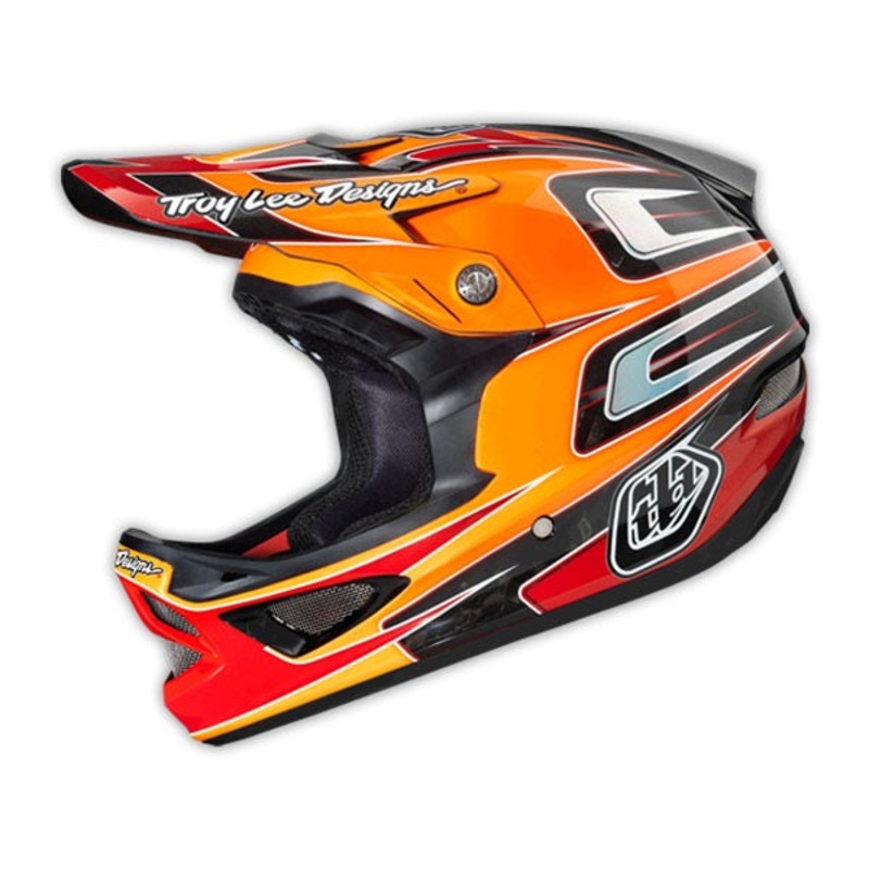 Troy Lee 2014 D3 Speed Carbon Helmet-Orange X-Small