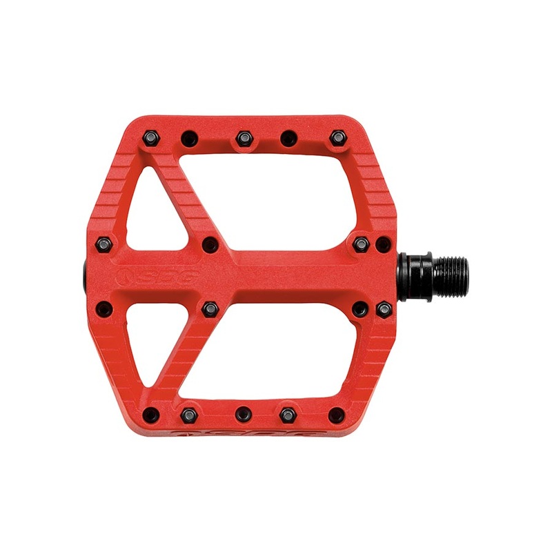 SDG Comp Pedals – Platform Composite  9/16″  Red