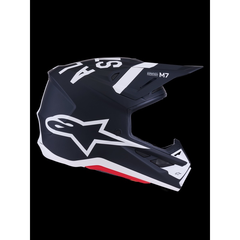 ALPINESTARS Sm7 Dasher Helmet Black/White Medium