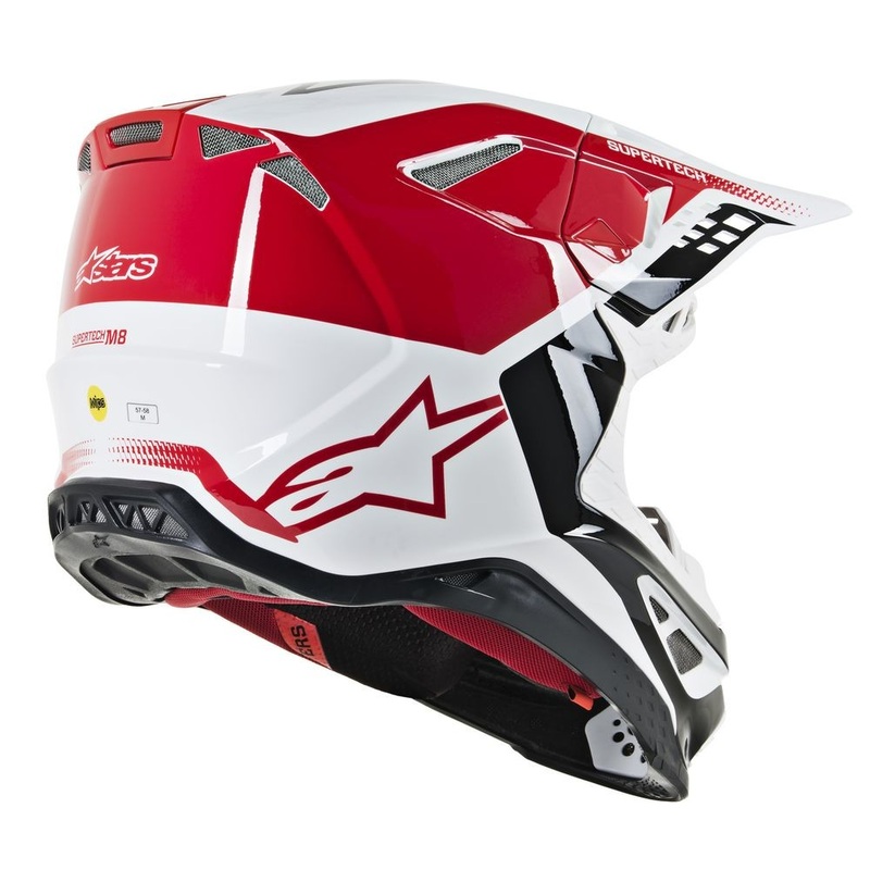 ALPINESTARS Supertech M-8 Triple Helmet Red/White Medium