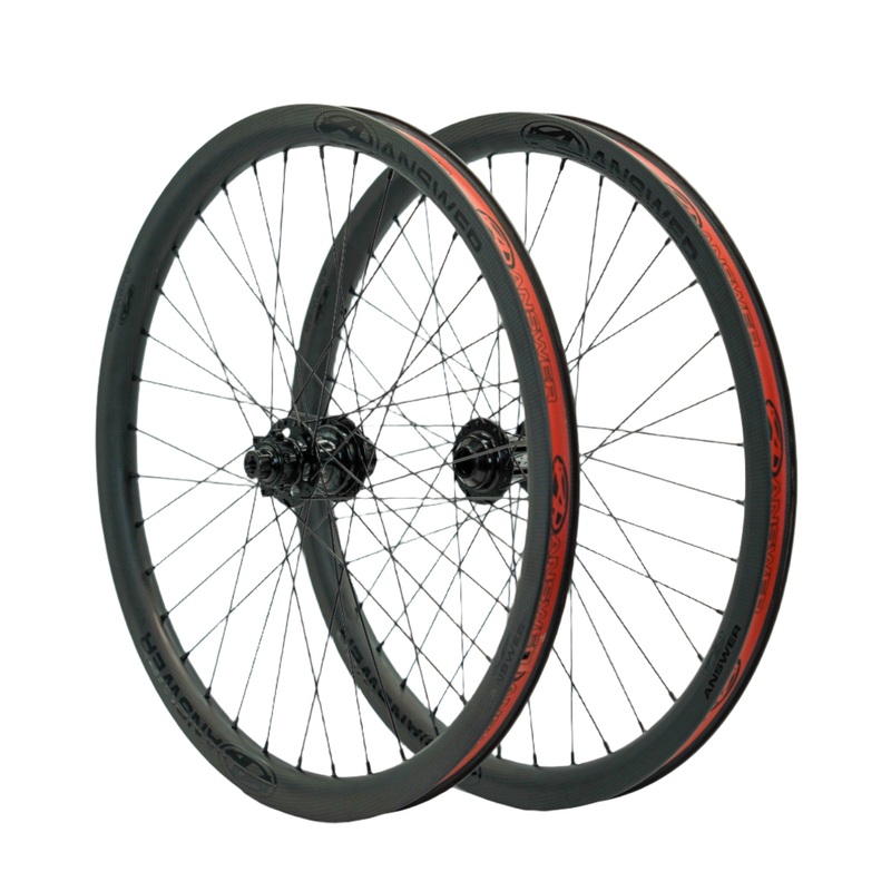 Answer Pro Cruiser Carbon Disc Wheelset-36H-24×1.75″ Black