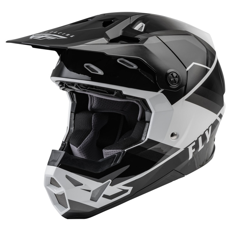 Fly Racing 2022 Formula CP Rush BMX Race Helmet-Grey/Black/White Large