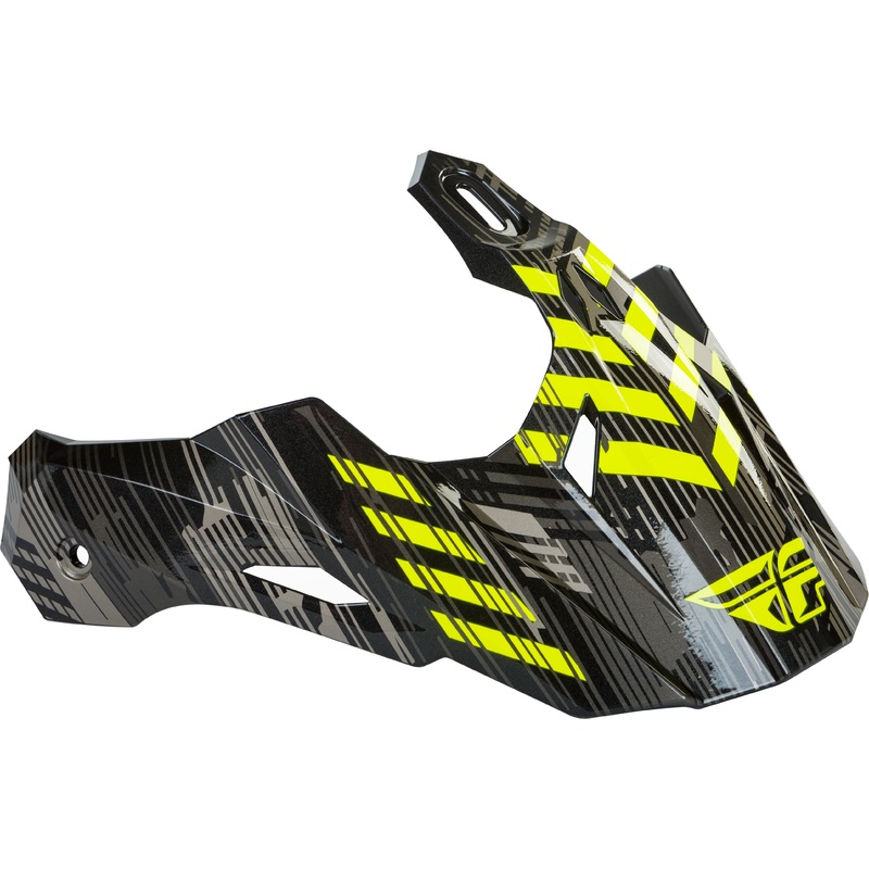 FLY RACING Trekker Quantum Visor Black/Grey/Hi-Vis