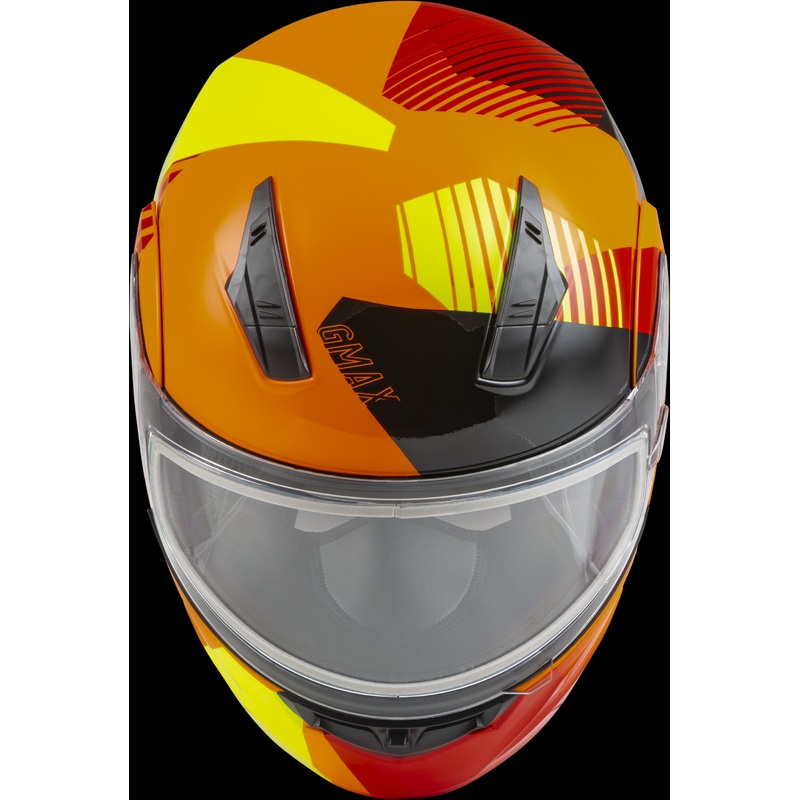 GMAX Md-04s Modular Reserve Snow Helmet Neon Orange/Hi-Vis Xl