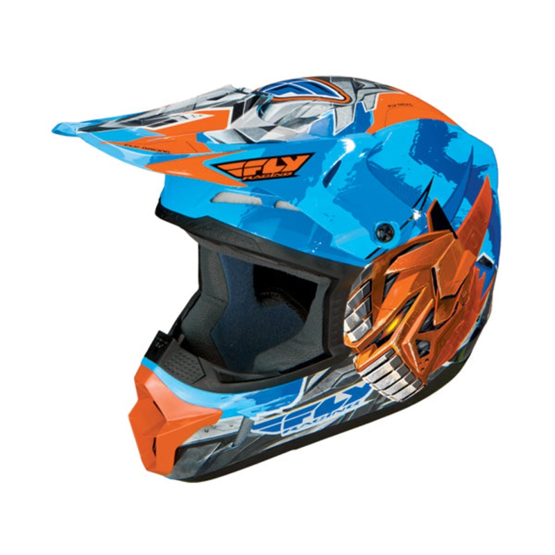 Fly Racing 2013/2014 Kinetic Fly-Bot Helmet-Blue/Orange Youth Small