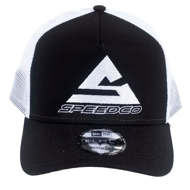 SpeedCo Trucker Hat-Black/White OSFA