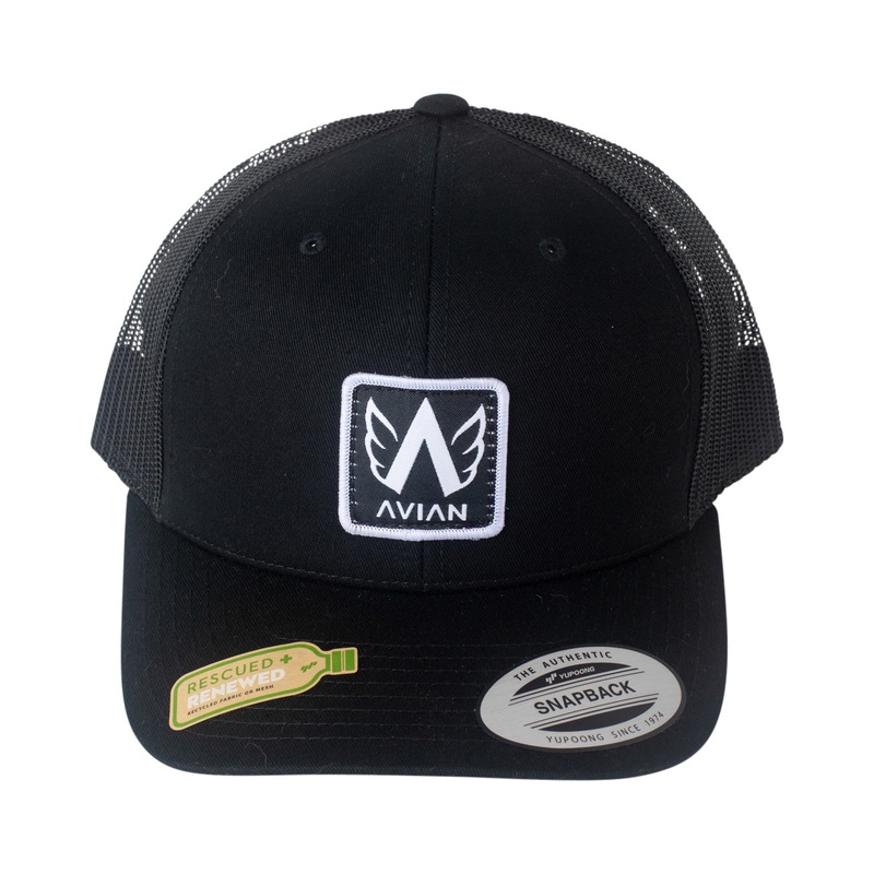 Avian Retro Trucker Hat-Black OSFA