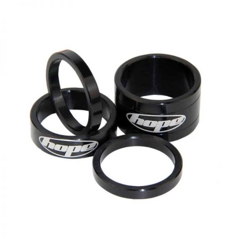 Hope Spacers Pack 1-1/8″ Black