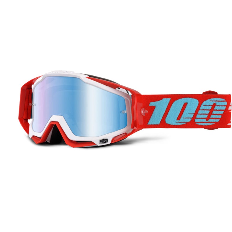 100% Racecraft Goggles-Kepler-Mirror Blue Lens