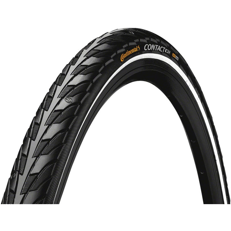Continental Contact Tire – 26 x 1.75, Clincher, Wire, Black/Reflex, SafetySystem Breaker, E25