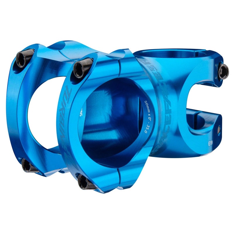 Turbine R 35 Bike Stem – 35mm Clamp, +/-0, 1 1/8″, Blue 35mm 0 Degreess 32mm