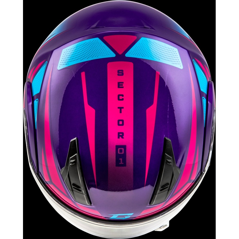 GMAX Md-04s Sector Snow Helmet Violet/Pink Xl