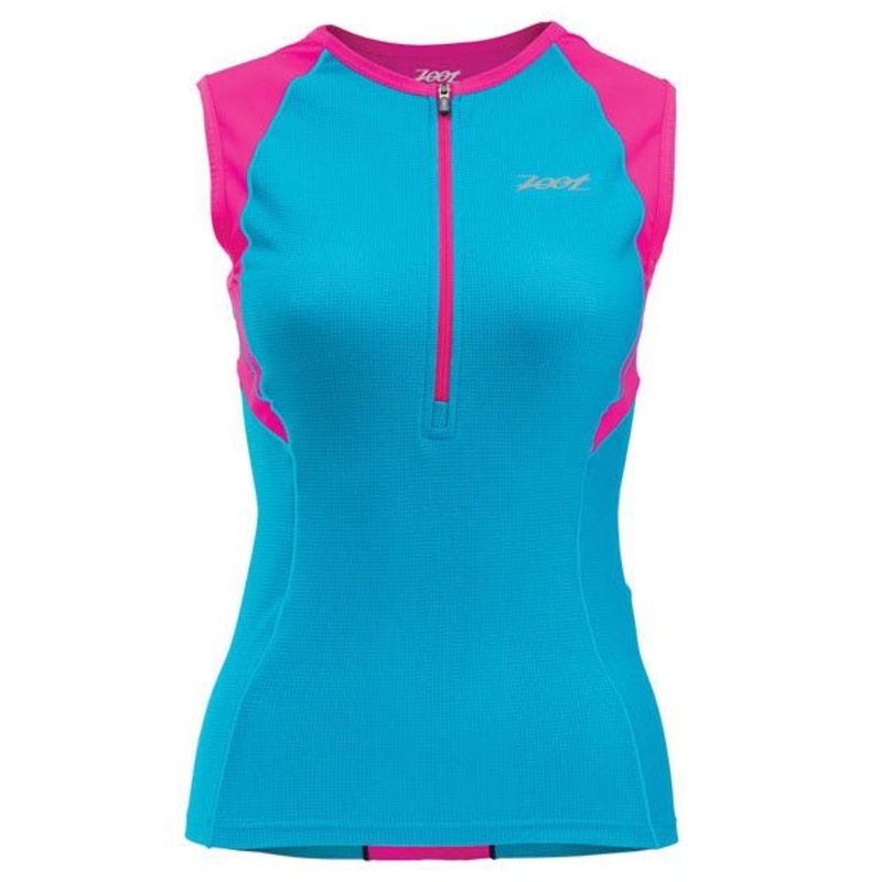 Zoot Active Tri Mesh Tank Black / Pink Glow XS
