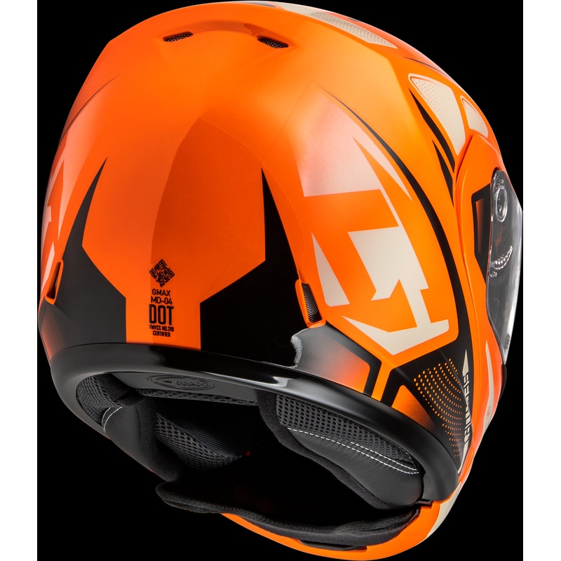 GMAX Md-04s Sector Snow Helmet Orange/Black Xs