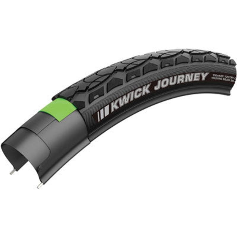Kenda Kwick Journey 26” E-Bike Tires – Fast Rolling, Reflective, Puncture Resistant 26×1.95 KS+ Black