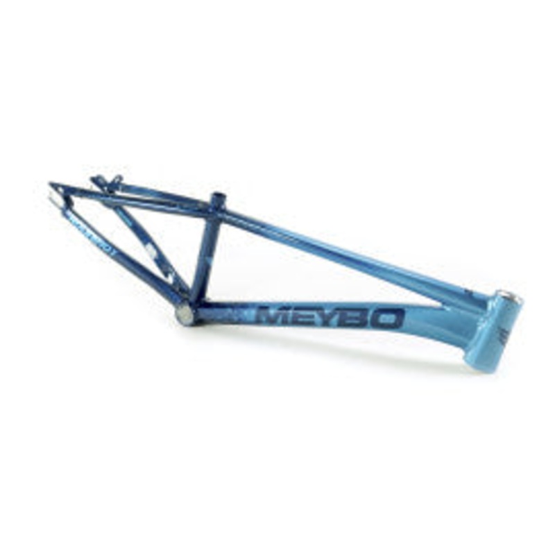 Meybo Holeshot Alloy BMX Race Frame 2024-Cyan/Navy Mini