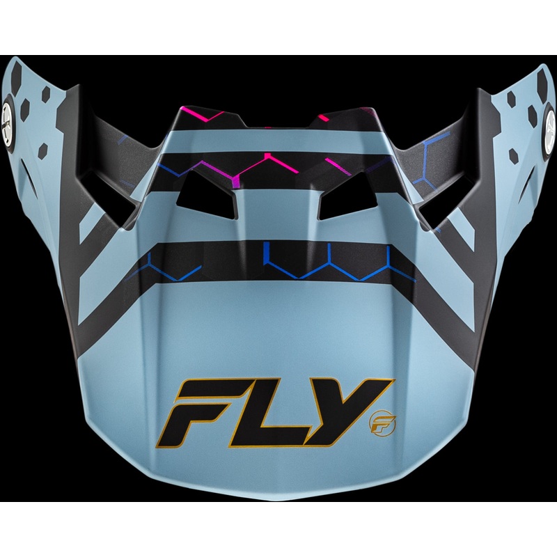 FLY RACING Formula Cc Tektonic Visor Matte Blk/Slate/Blu Md/Lg