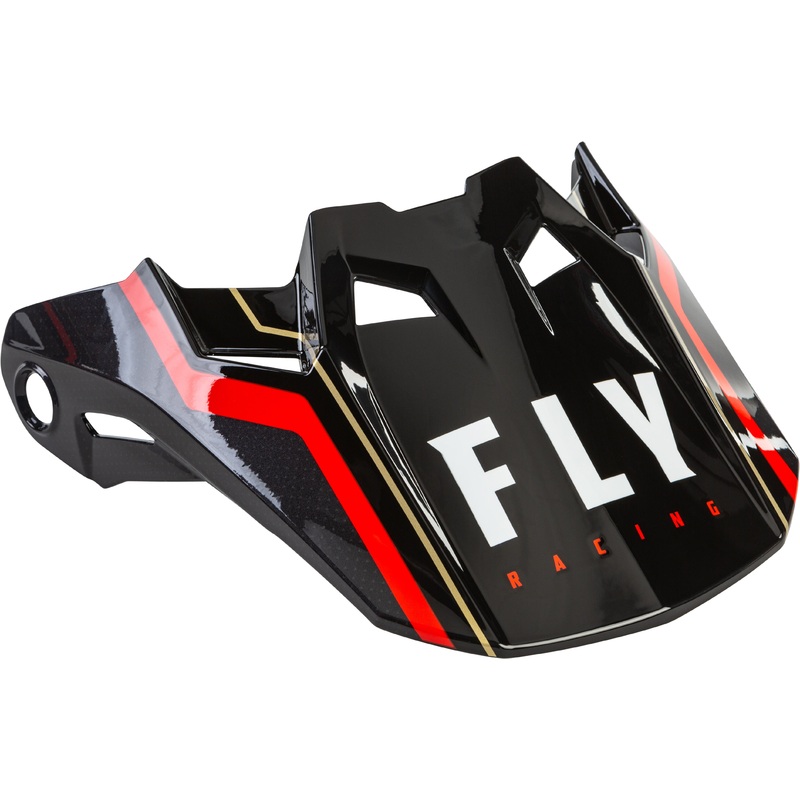 FLY RACING Formula Carbon Axon Helmet Visor Black/Red Md-Lg