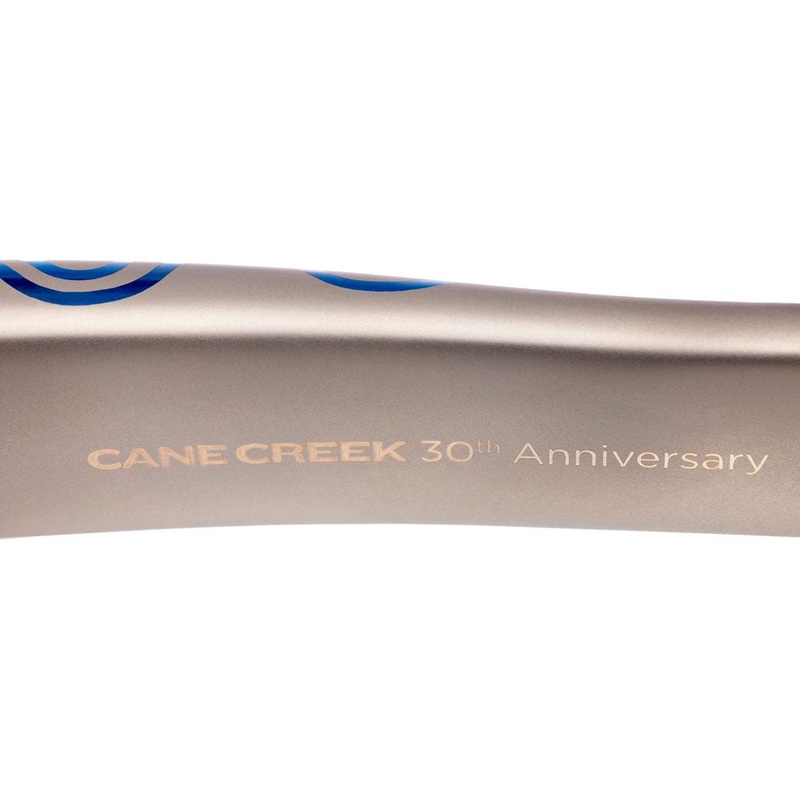 Cane Creek eeWings 30th Anniversary Mountain Titanium Crankset – 165mm, 8-Bolt Direct Mount, 30mm Spindle, Brushed Titanium