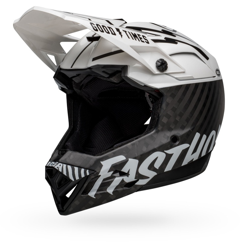 Bell Full-10 Spherical BMX Race Helmet-Fasthouse Matte/Gloss White/Black X-Small/Small