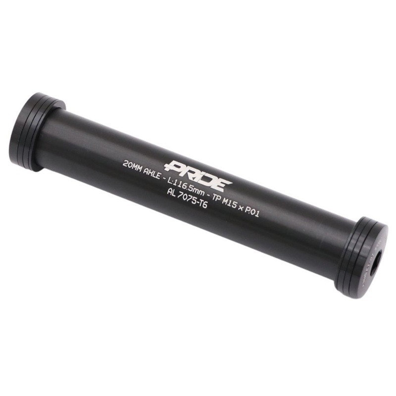 Pride 20mm X 116.5mm Axle + 6 Spacers Black