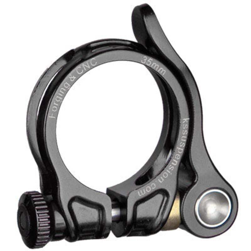 Ks S/Post Qr,32Mm,Black Alloy,Anodized Ether Qr Seatpost Clamp Kindshock Seatposts NA Black