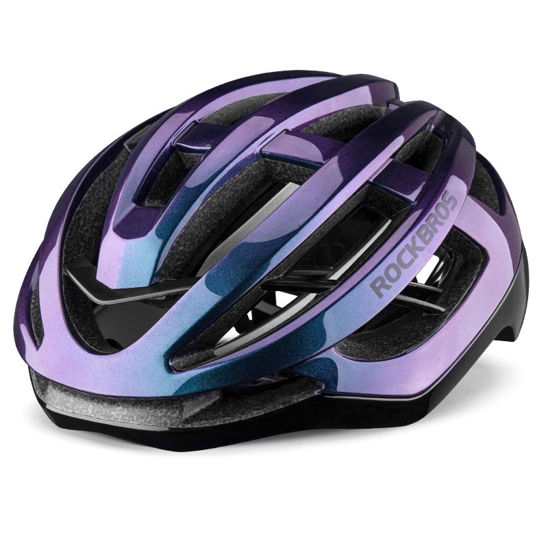 ROCKBROS Unisex Road Bike Helmet for Adults – Integrated Design for MTB and Road Purple M