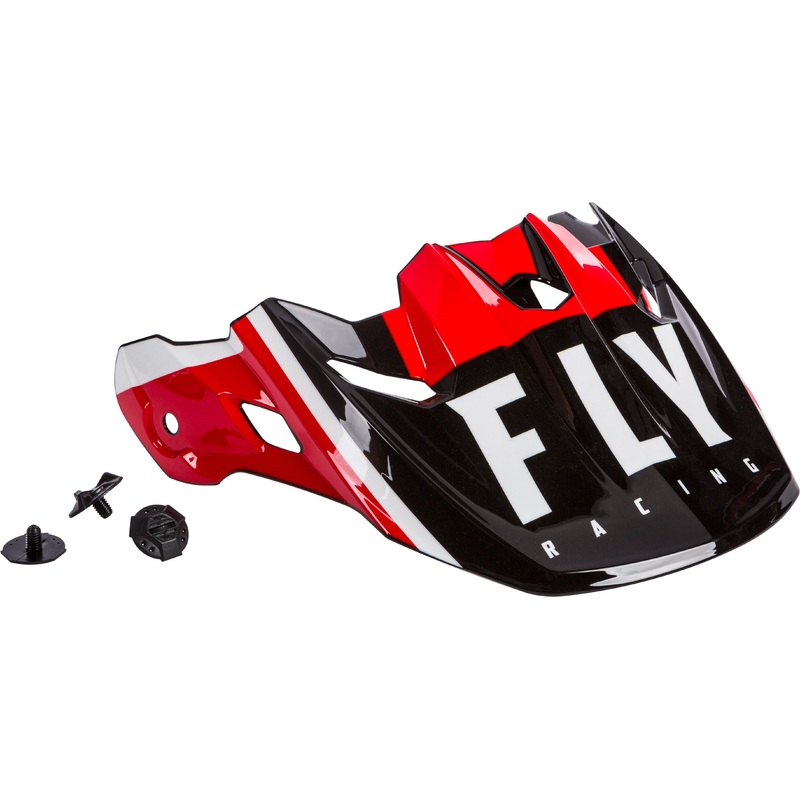 FLY RACING Toxin Transfer Helmet Visor Red/Black/White