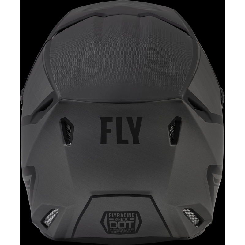 FLY RACING Kinetic Drift Helmet Matte Black/Charcoal Lg