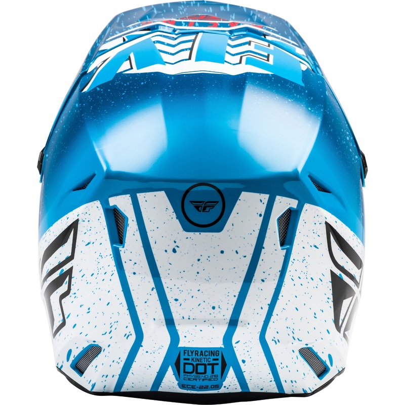 FLY RACING Kinetic K120 Helmet Blue/White/Red Sm