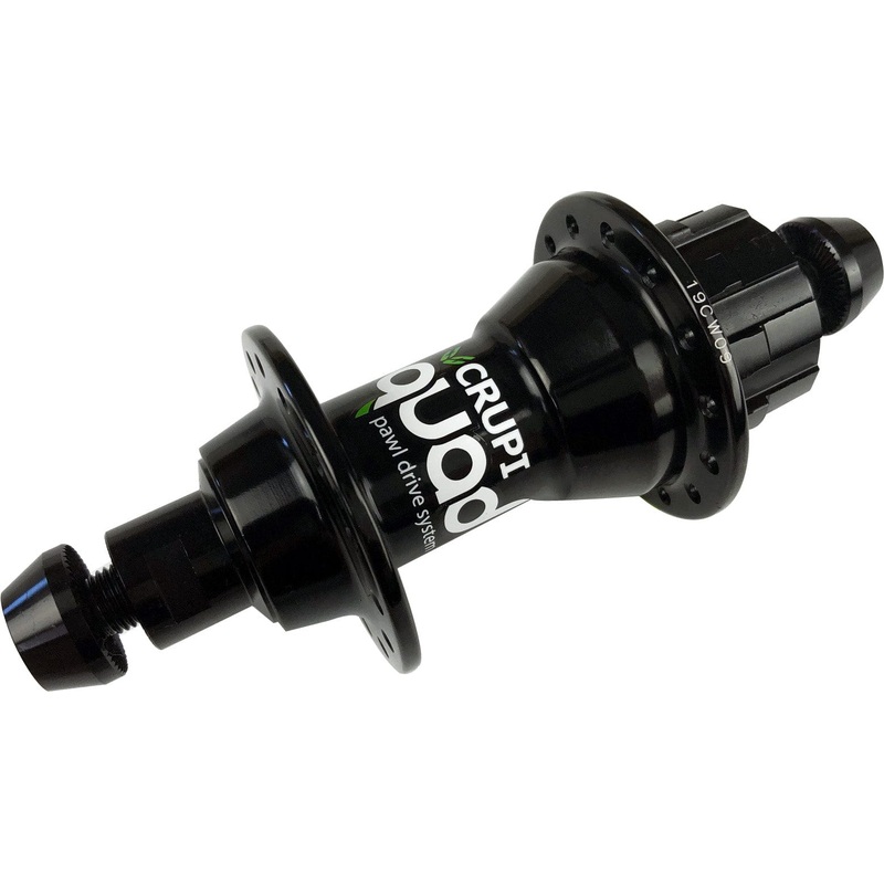 Crupi Quad 28h & 36h Rear Hubs 28H Mini/Expert Rear Black