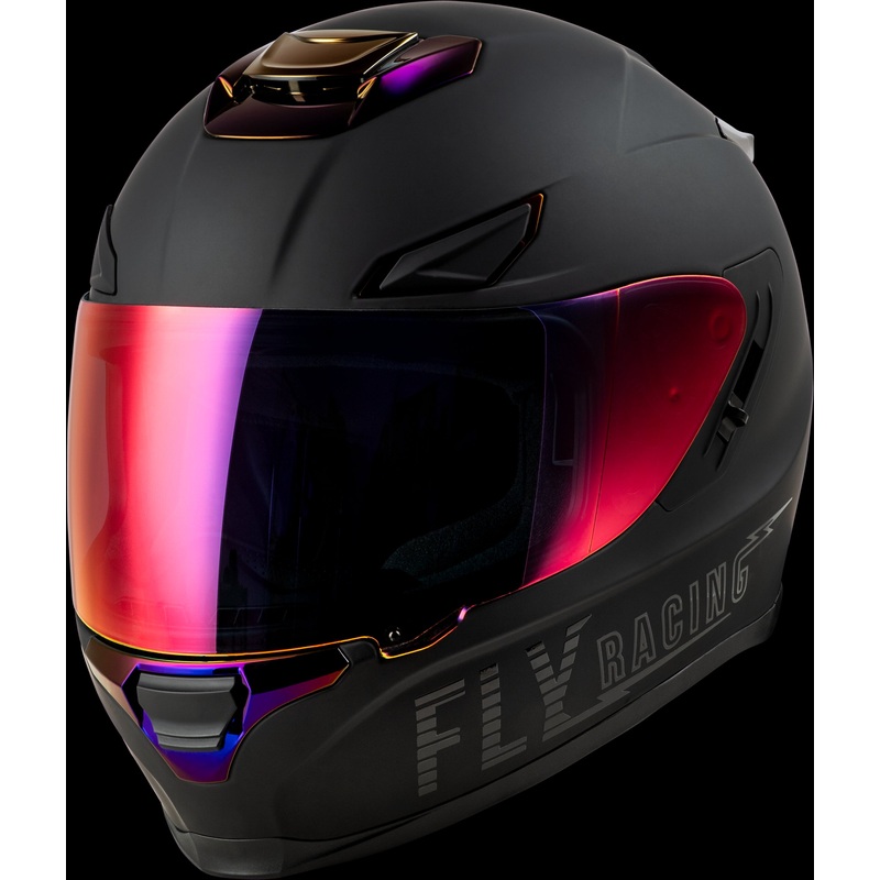FLY RACING Sentinel Recon Helmet Matte Black/Purple Chrome Lg