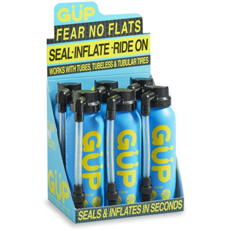 Gup Kwiki Canister Hose Top 6-Pack 125Ml Hose Top Kwiki Schrader Specific  Tubetireca 125 ml Blue