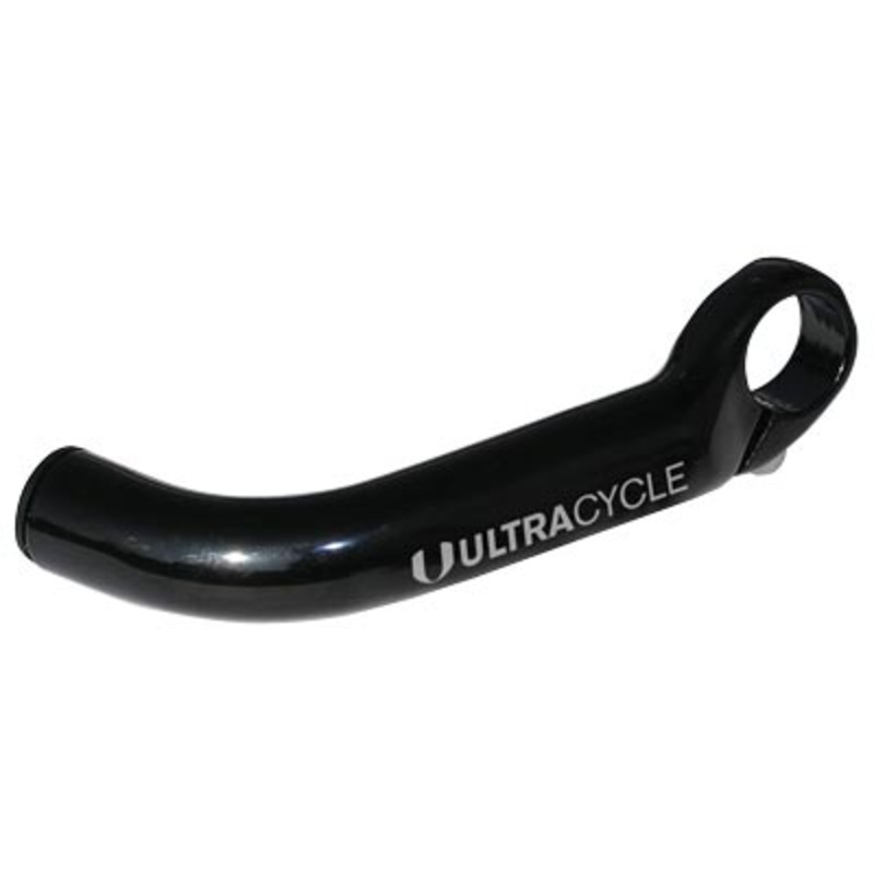 Uc Bar End,Ski,Black 123Gr,W/Logo,Powder Coated Bar Ends Ultracycle Handlebars NA Black