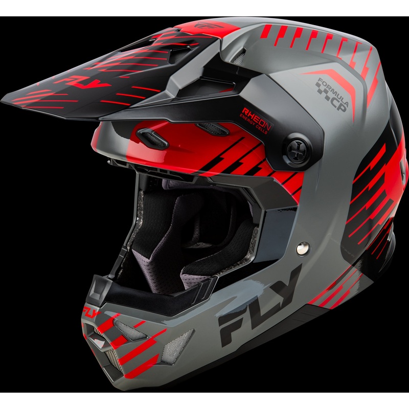 FLY RACING Formula Cp Slice Helmet Grey/Red/Black Md