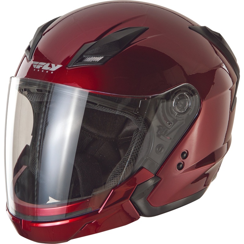 FLY RACING Tourist Solid Helmet Candy Red Sm