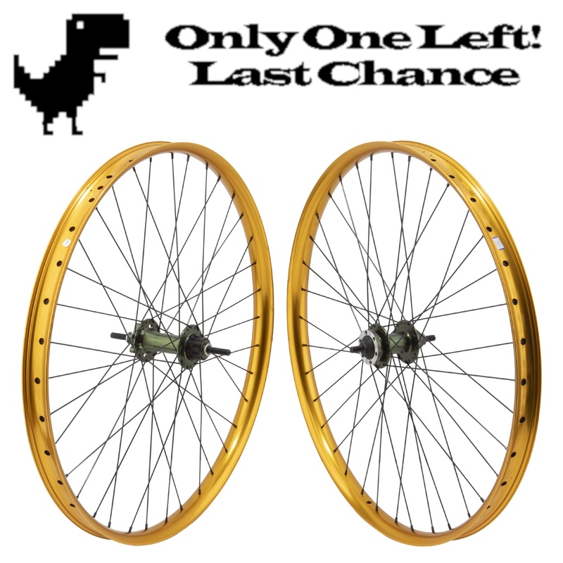 27.5″ SE Racing Beastmode Benjamins Wheelset – 36H – Gold/Green