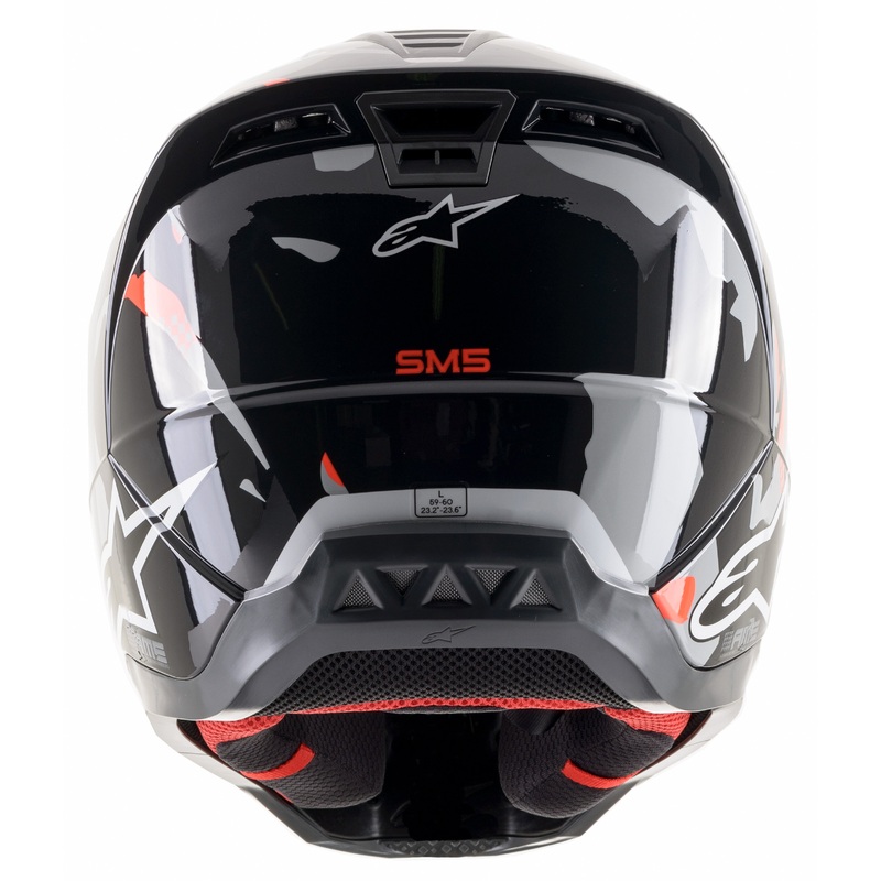 ALPINESTARS S-M5 Helmet Anthracite/Fluorescent Red/Camo Medium