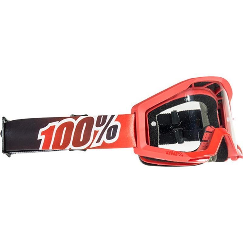 100% Strata Moto Goggles-Fire Red