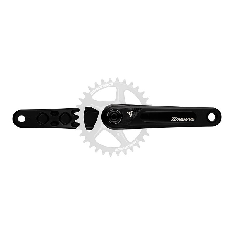 RaceFace Turbine Crankset – 165mm Direct Mount 136mm Spindle CINCH Interface 7050 Aluminum BLK