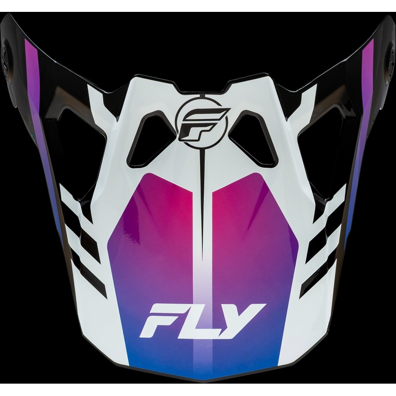 FLY RACING Formula Cp Krypton Visor White/Black/Purple Ys-S