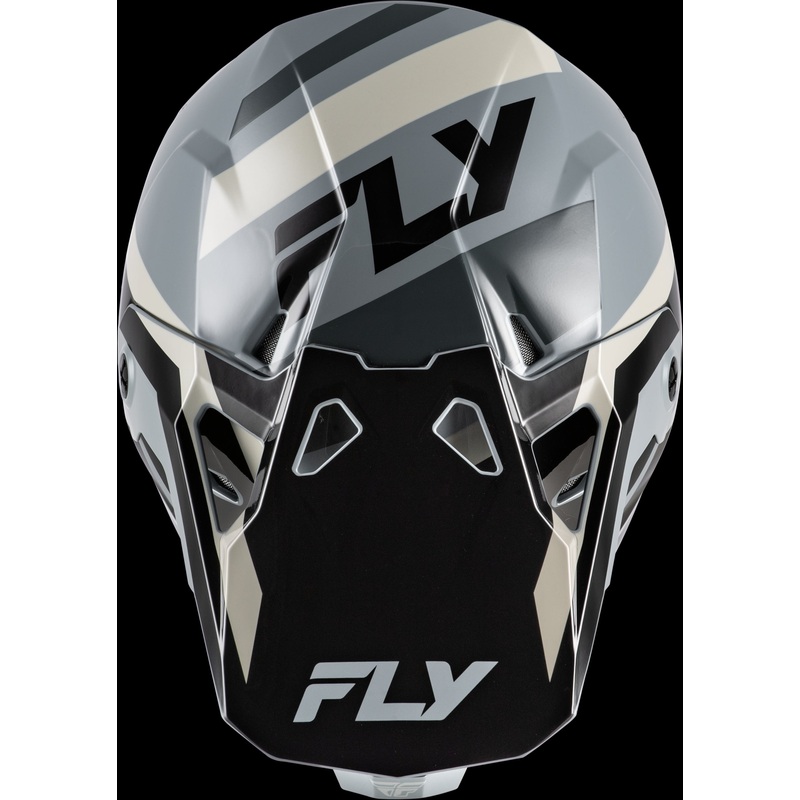 FLY RACING Formula Cp Seal Helmet Black/Grey/Light Grey Sm
