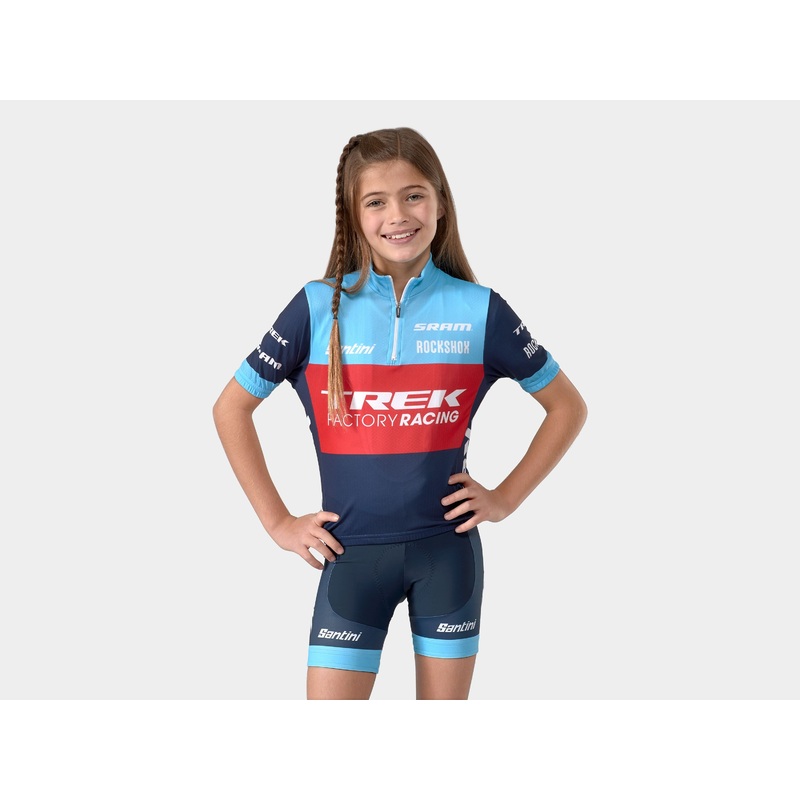 Short Santini Trek Factory Racing XC Replica Youth M BL/BL