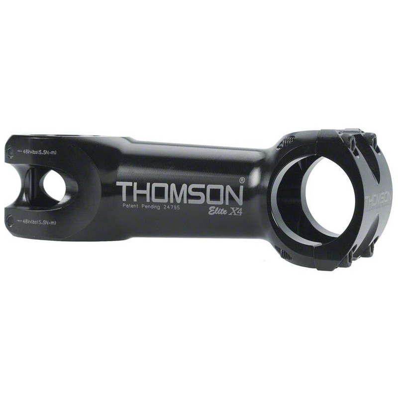 Thomson Elite X4 Mountain Stem – 100mm, 31.8 Clamp, +/-0, 1 1/8″, Aluminum, Black