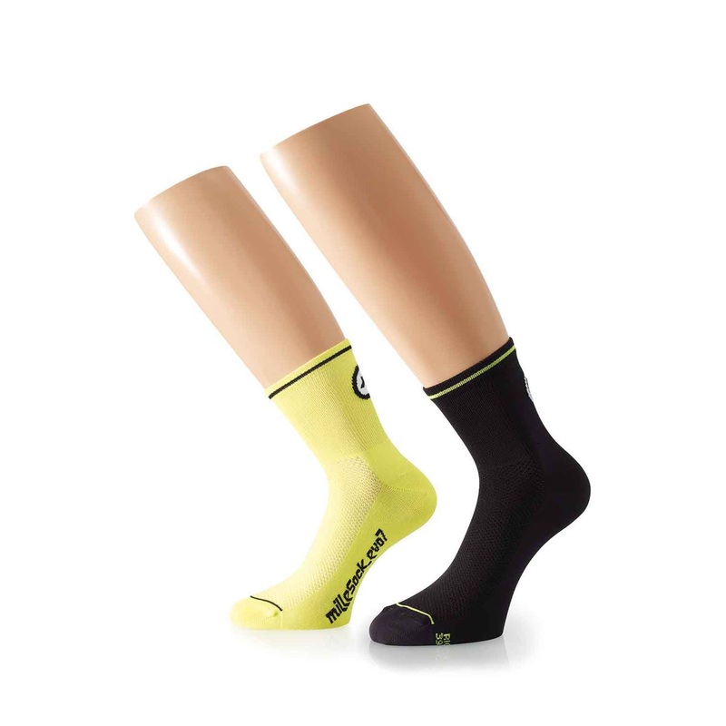 Assos milleSock evo7 (2 Pair) Volt Yellow 0